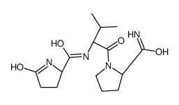 (2S)-N-[(2S)-1-[(2S)-2-carbamoylpyrrolidin-1-yl]-3-methyl-1-oxobutan-2-yl]-5-oxopyrrolidine-2-carboxamide Structure