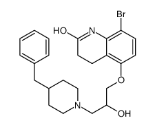 5-[3-(4-benzylpiperidin-1-yl)-2-hydroxypropoxy]-8-bromo-3,4-dihydro-1H-quinolin-2-one Structure