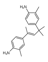 2,4-bis-(4-amino-3-methyl-phenyl)-4-methyl-pent-2-ene结构式