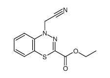 1-cyanomethyl-3-ethoxycarbonyl-1H-4,1,2-benzothiadiazine Structure