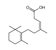 (Z)-4-methyl-6-(2,6,6-trimethylcyclohex-1-enyl)hex-3-enoic acid结构式