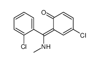 (6E)-4-chloro-6-[(2-chlorophenyl)-(methylamino)methylidene]cyclohexa-2,4-dien-1-one Structure