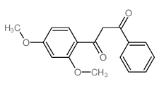 1-(2,4-dimethoxyphenyl)-3-phenyl-propane-1,3-dione结构式