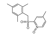 4-methyl-1-oxido-2-[(2,4,6-trimethylphenyl)methylsulfonyl]pyridin-1-ium Structure