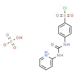 4-(3-PYRIDIN-2-YL-UREIDO)BENZENESULFONYL CHLORIDE HYDROGEN SULFATE结构式