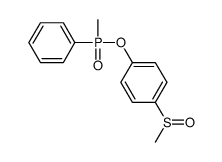 1-[methyl(phenyl)phosphoryl]oxy-4-methylsulfinylbenzene Structure