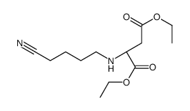 diethyl (2S)-2-(4-cyanobutylamino)butanedioate Structure