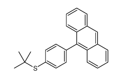 9-(4-tert-butylsulfanylphenyl)anthracene Structure