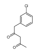 1-(3-chlorophenyl)pentane-2,4-dione Structure