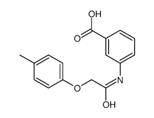 3-(2-(对甲苯氧基)乙酰氨基)苯甲酸结构式