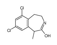 7,9-dichloro-5-methyl-1,2,3,5-tetrahydro-3-benzazepin-4-one Structure
