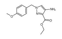 4-amino-1-(4-methoxy-benzyl)-1H-pyrazole-3-carboxylic acid ethyl ester Structure