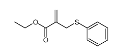Ethyl 2-(phenylthiomethyl)prop-2-enoate结构式