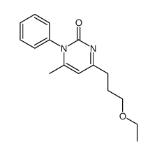 1-phenyl-4-(3-ethoxypropyl)-6-methylpyrimidin-2(1H)-one Structure