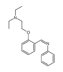 N,N-diethyl-2-[2-(phenyliminomethyl)phenoxy]ethanamine Structure