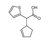 cyclopent-2-enyl-[2]thienyl-acetic acid结构式