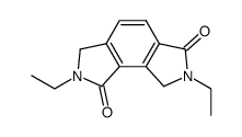 2,3,7,8-tetrahydro-2,7-diethylbenzo[1,2-c:3,4-c']dipyrrole-1,6-dione结构式