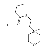 S-[2-(4-methylmorpholin-4-ium-4-yl)ethyl] butanethioate,iodide结构式