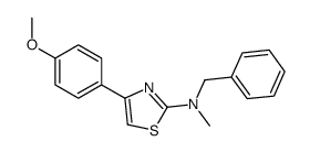 N-benzyl-4-(4-methoxyphenyl)-N-methyl-1,3-thiazol-2-amine结构式