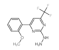 [4-(2-METHOXY-PHENYL)-6-TRIFLUOROMETHYL-PYRIMIDIN-2-YL]-HYDRAZINE结构式