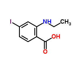 2-(Ethylamino)-4-iodobenzoic acid结构式