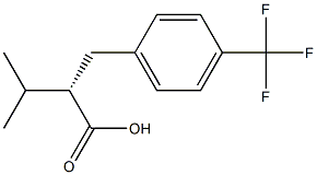 (S)-3-methyl-2-(4-(trifluoromethyl)benzyl)butanoic acid Structure