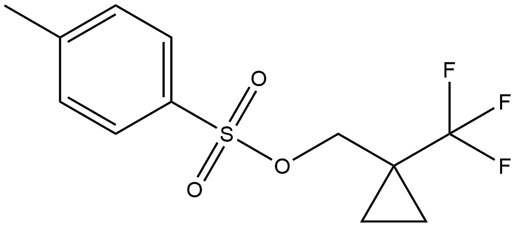 (1-(trifluoromethyl)cyclopropyl)methyl 4-methylbenzenesulfonate structure