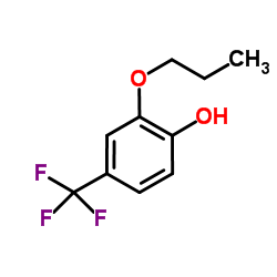 2-Propoxy-4-(trifluoromethyl)phenol Structure