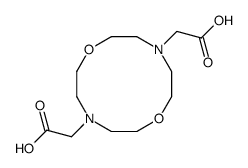 2-[10-(carboxymethyl)-1,7-dioxa-4,10-diazacyclododec-4-yl]acetic acid Structure