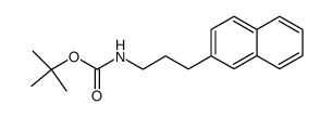 tert-butyl (3-(naphthalen-2-yl)propyl)carbamate结构式