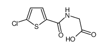 N-[(5-Chloro-2-thienyl)carbonyl]glycine Structure