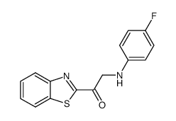 1-(benzo[d]thiazol-2-yl)-2-((4-fluorophenyl)amino)ethan-1-one Structure