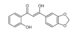 1-(2-Hydroxyphenyl)-3-(3,4-methylendioxyphenyl)-1,3-propandion Structure