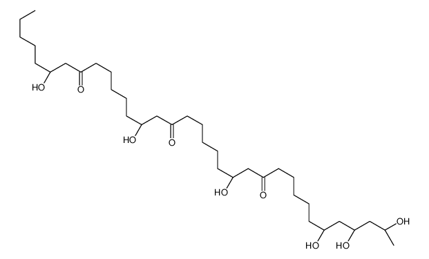 (6R,14R,22R,30R,32S,34S)-6,14,22,30,32,34-Hexahydroxy-8,16,24-pentatriacontanetrione structure