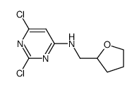 2,6-dichloro-N-((tetrahydrofuran-2-yl)methyl)pyrimidin-4-amine结构式