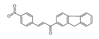 1-(9H-fluoren-2-yl)-3-(4-nitrophenyl)prop-2-en-1-one结构式