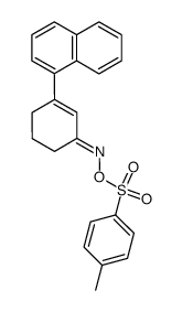 3-(1-naphthyl)cyclohex-2-enone O-tosyloxime结构式