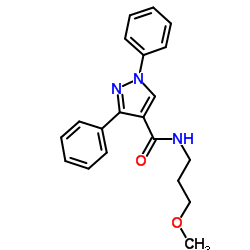 N-(3-Methoxypropyl)-1,3-diphenyl-1H-pyrazole-4-carboxamide Structure