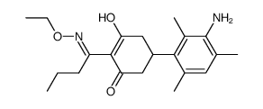 2-[1-(ethoxyimino)butyl]-3-hydroxy-5-(3-amino-2,4,6-trimethylphenyl)cyclohex-2-en-1-one Structure
