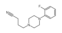 4-[4-(2-fluorophenyl)piperazin-1-yl]butanenitrile Structure