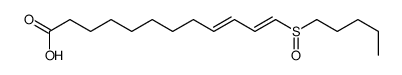 12-pentylsulfinyldodeca-9,11-dienoic acid结构式