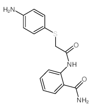 2-({[(4-Aminophenyl)thio]acetyl}amino)benzamide结构式