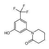 1-[3-hydroxy-5-(trifluoromethyl)phenyl]piperidin-2-one结构式