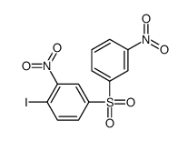 1-iodo-2-nitro-4-(3-nitrophenyl)sulfonylbenzene Structure