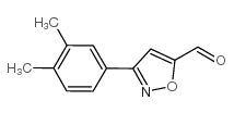 3-(3,4-DIMETHYLPHENYL)ISOXAZOLE-5-CARBALDEHYDE structure