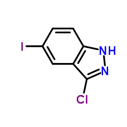 3-氯-5-碘(1H)吲唑结构式