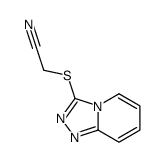 2-([1,2,4]triazolo[4,3-a]pyridin-3-ylsulfanyl)acetonitrile Structure
