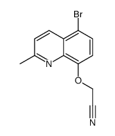 2-(5-bromo-2-methylquinolin-8-yl)oxyacetonitrile结构式