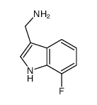 7-FLUORO-1H-INDOL-3-METHYLAMINE structure