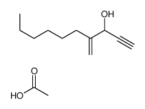 acetic acid,4-methylidenedec-1-yn-3-ol结构式